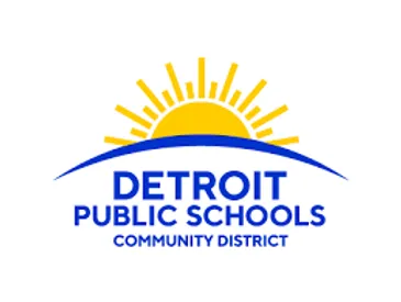 A logo of detroit public schools community district.